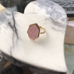 Avon Hope Rose Quartz ring - size 8 New in Box